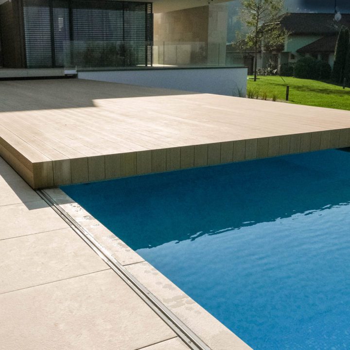 poolüberdachung für infinitypool